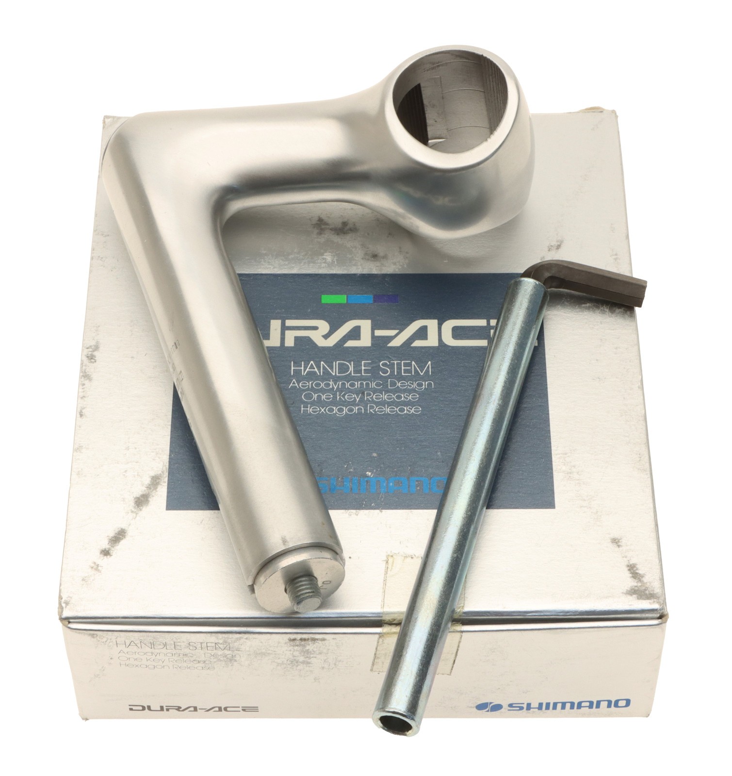 Shimano 1″ DuraAce 22.2mm Quill Stem 80mm 26mm Clamp Silver -17° HS-7400 NOS NEW