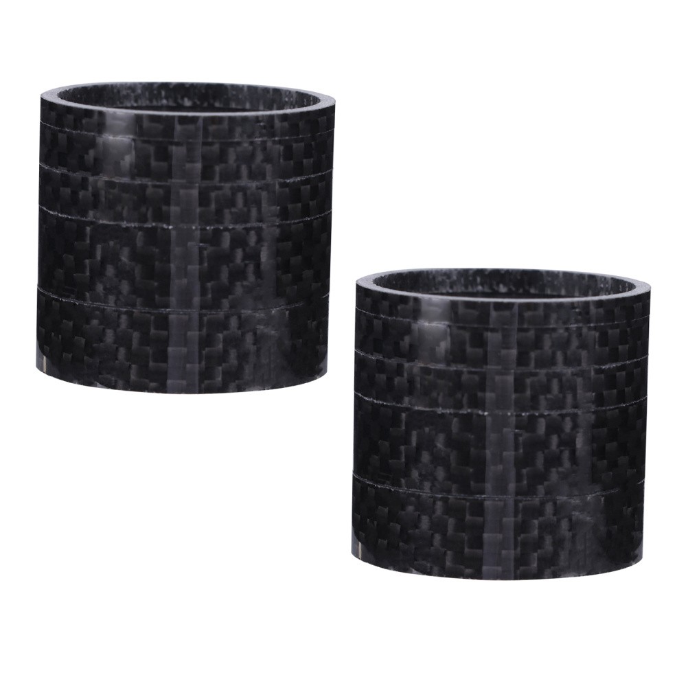 100 Pcs Bicycle Carbon Fiber Bike Headset Spacers Stem For Mountain And Road