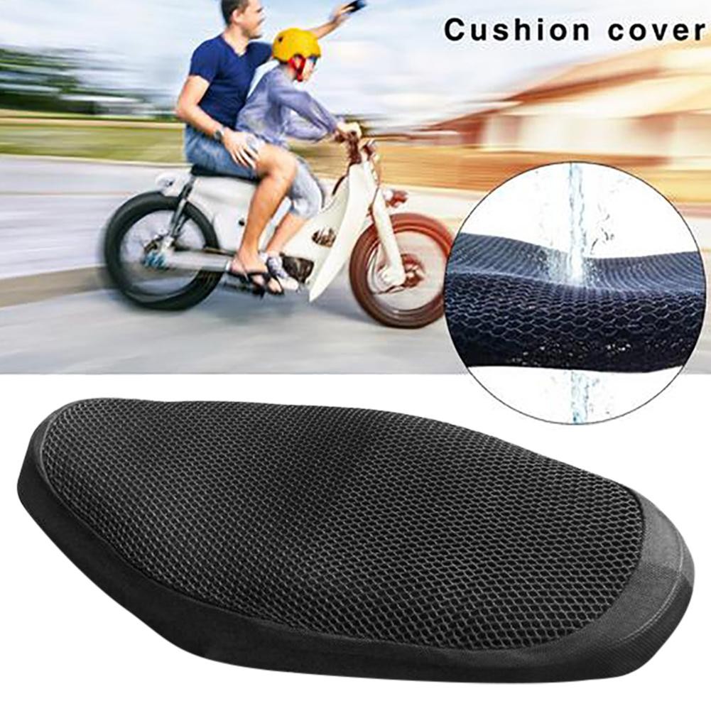 Cooling Motorcycle Seat Cover 3D Mesh Protector Cushion Breathable Sunscreen Mat