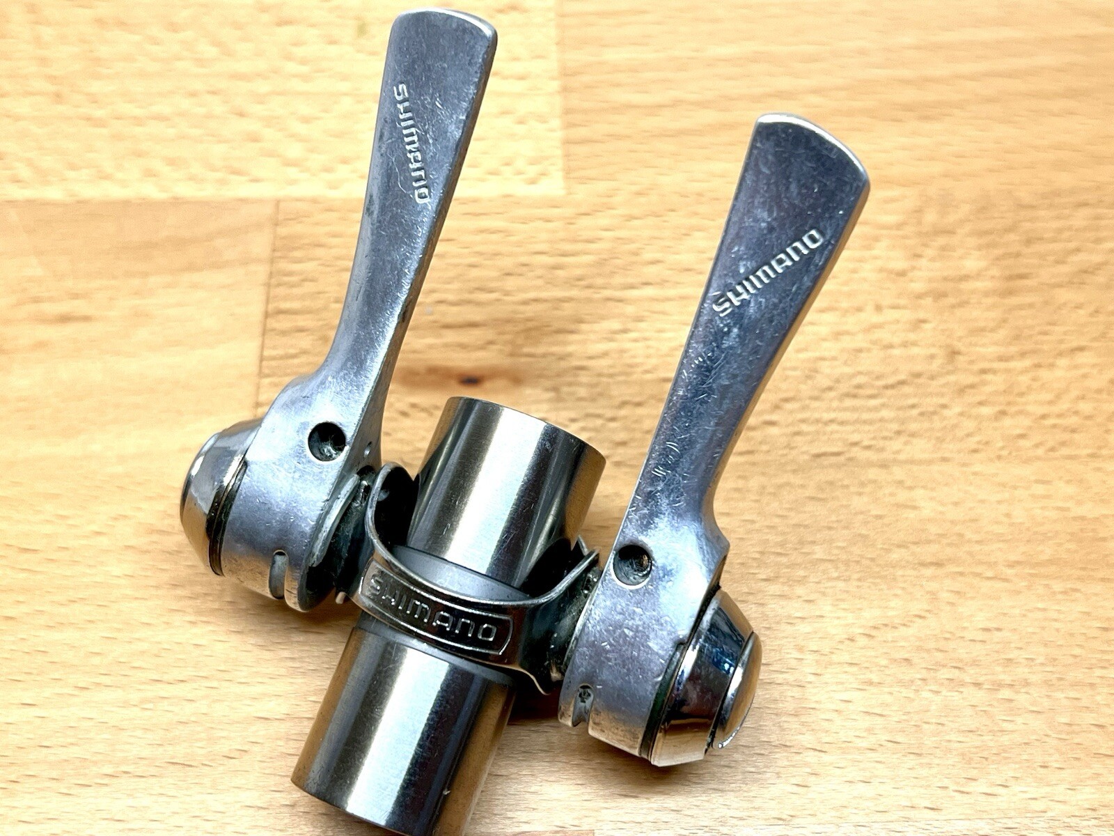 Shimano L412 Down Tube 28.6 Clamp Shift Levers Friction Suntour Power Ratchet