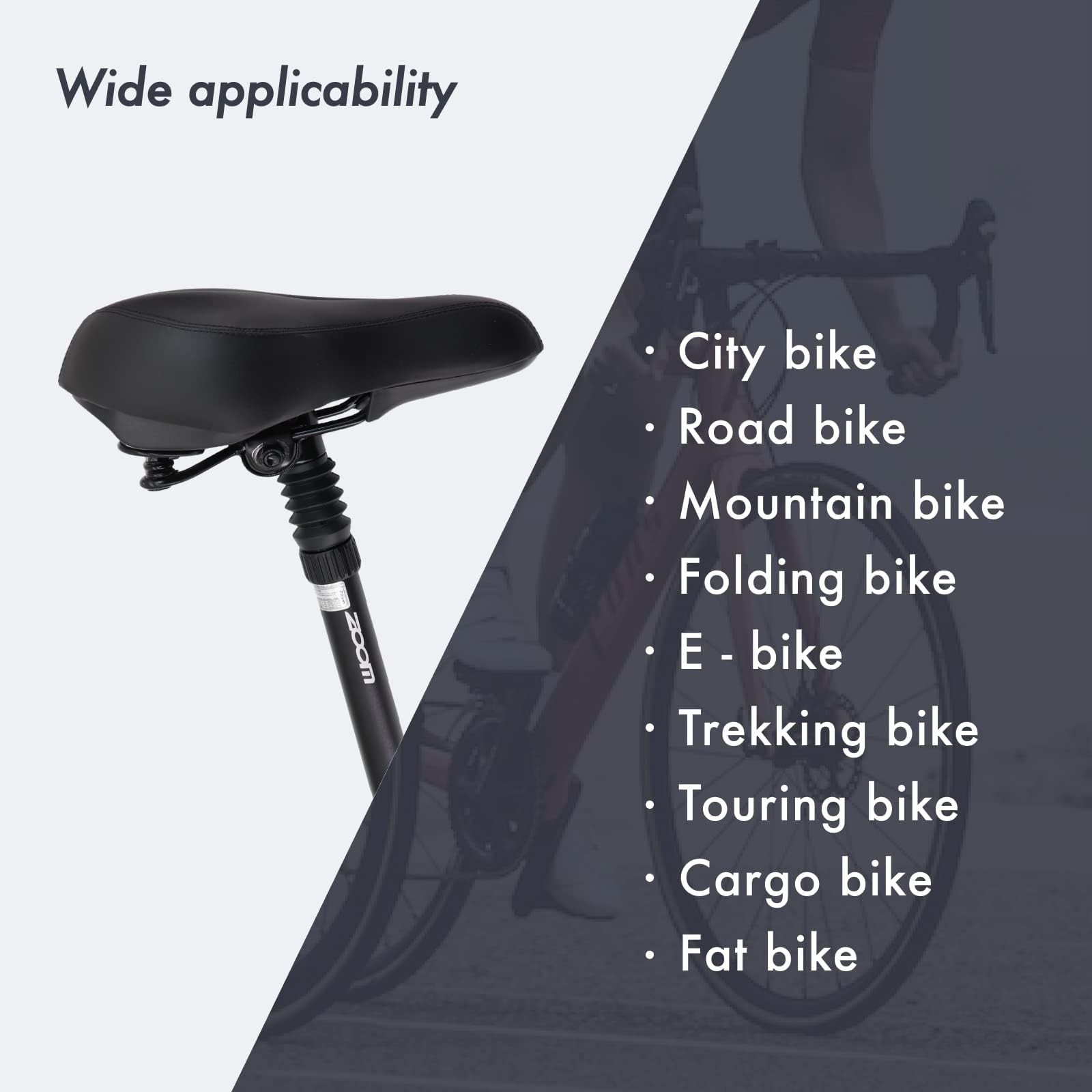 DJC Suspension Seatpost Shock Absorbing Bike Seat Post Adjustable Rebound 40m…