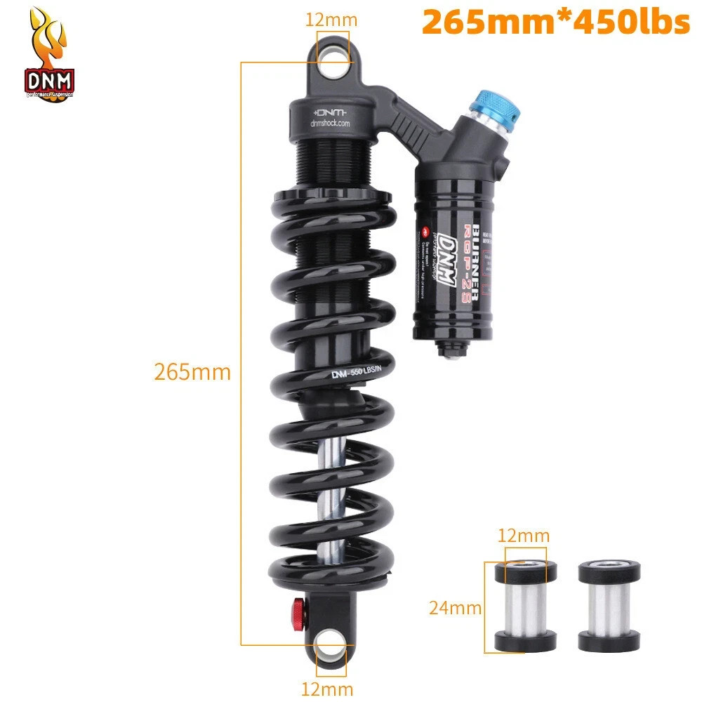 DNM BURNER-RCP2S Mountain Downhill Bike Rear Shock 265mm 450 lbs