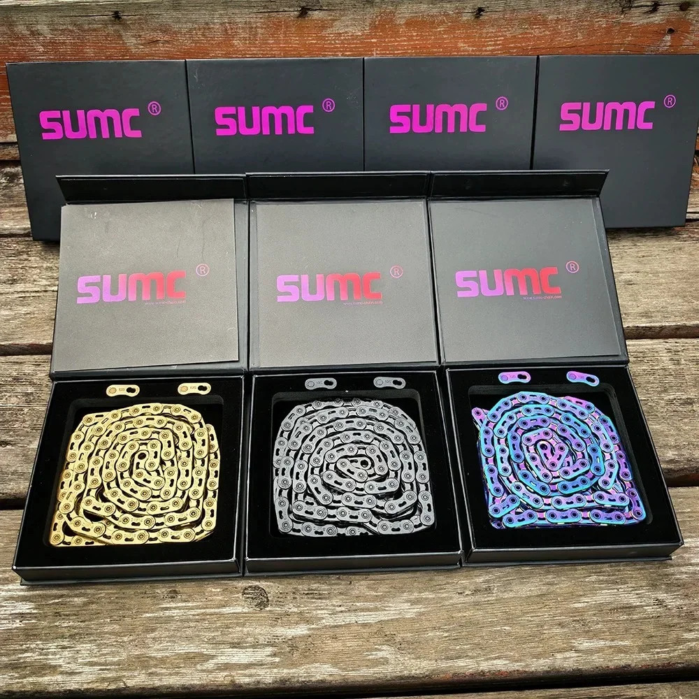 SUMC 12 Speed Bike Chain 126 Links Road Mountain Bicycle Chain for Shimano