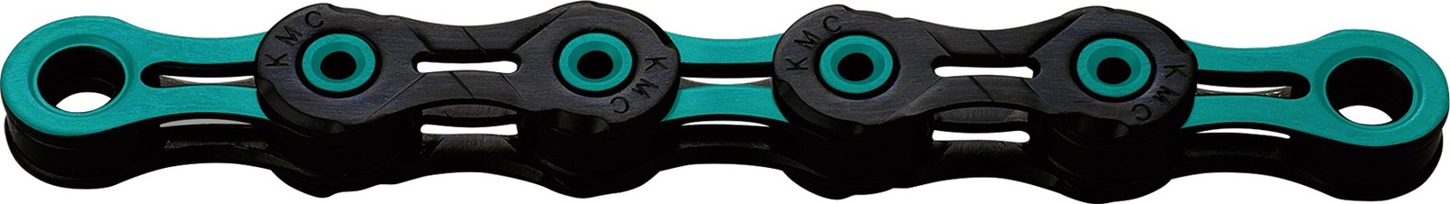 KMC DLC 11 Chain – 11-Speed 118 Links Black/Celeste