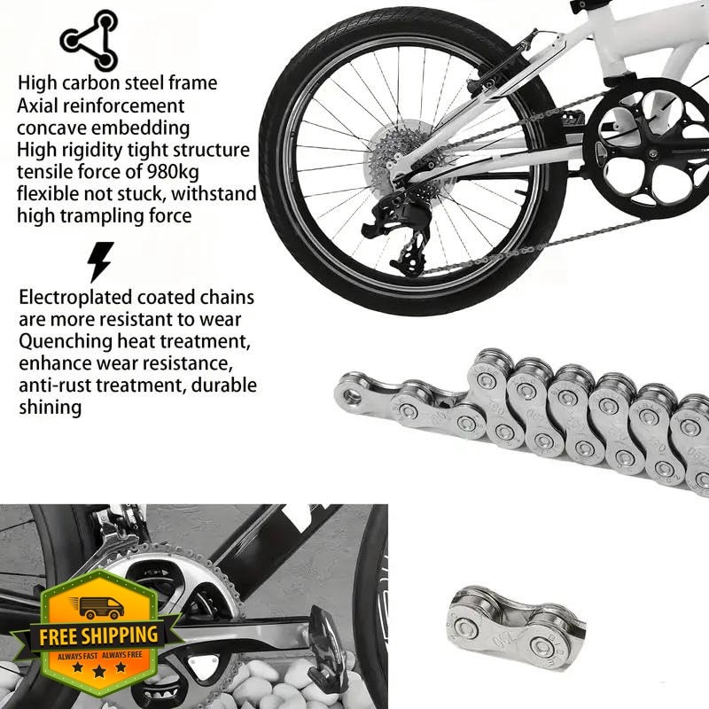 SHAWZK 2Set-6/7/8S Bike Chain