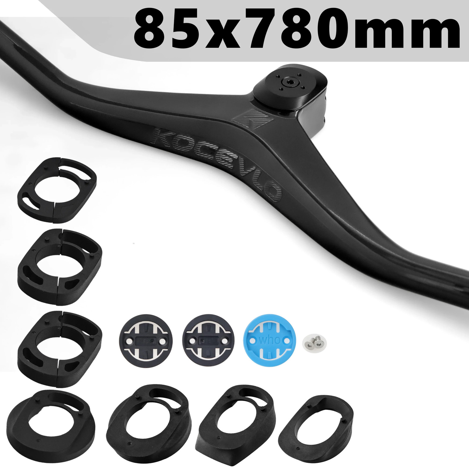 Mountain Bike Carbon Internal Cable Integrated Handlebar 65/85/105* 780mm