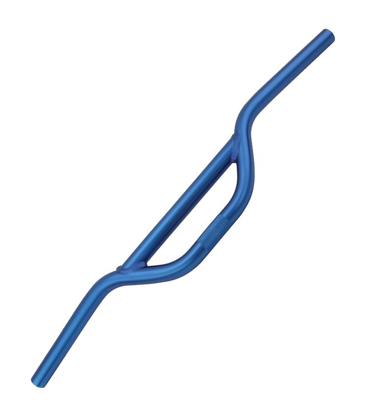 Blue MX Style Bicycle Handlebar 22.2mm Clamp 3” Rise Alloy Bike Handlebar.