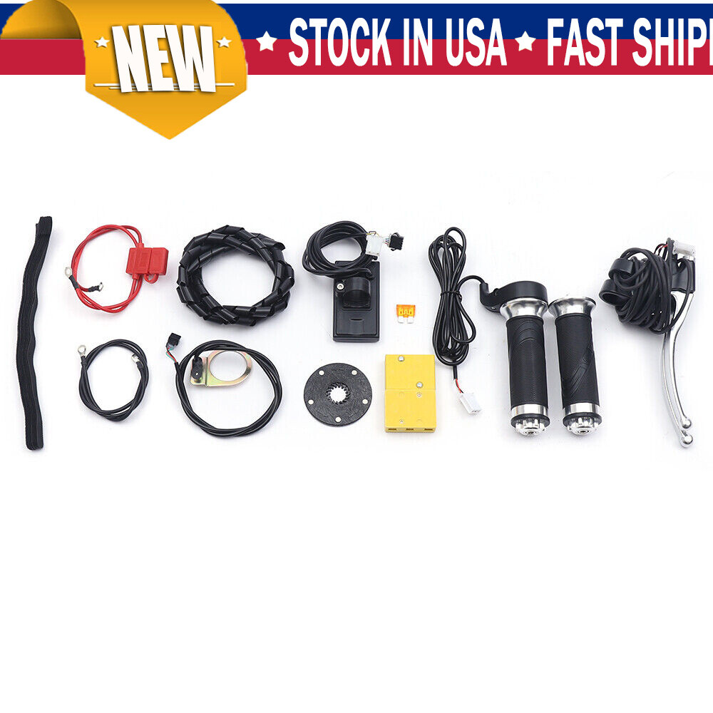 26″ Rear Hub Motor LCD E-Bike Electric Bicycle Conversion Kit Fat Tire 48V 1500W