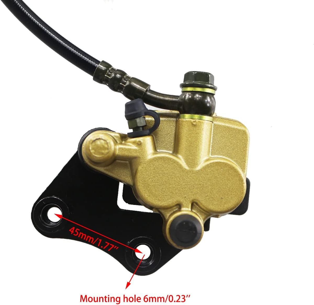 Front Hydraulic Brake Disc Master Caliper System + 190Mm/7.48″ Disk Rotor + Brak