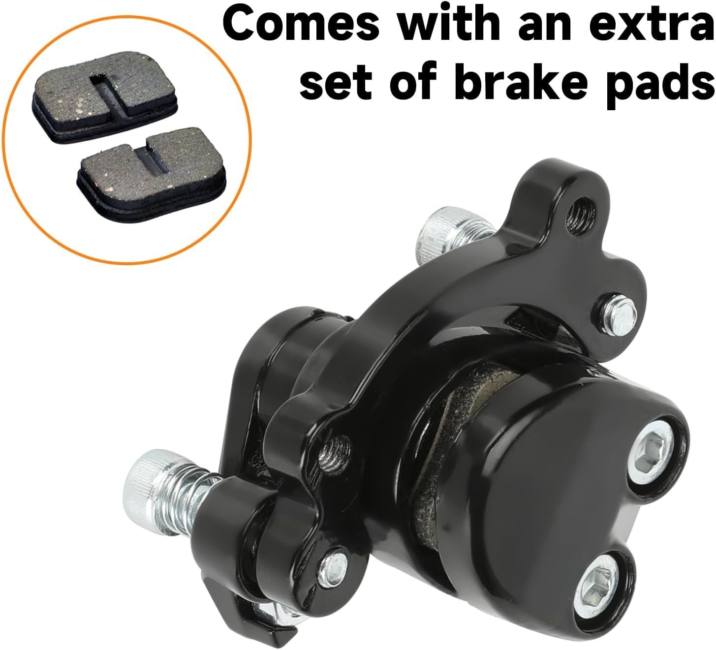 Mechanical Brake Caliper with Dual Pads for Various Mini Bike Models – 8.1 oz