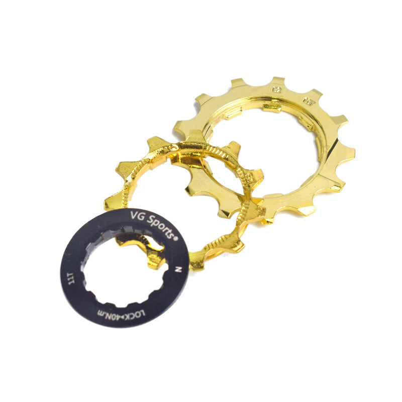 VG SPORTS 8 9 10 11 Speed Bike Cassette Gold For SRAM SHIMANO 28T 32T 36T 42T