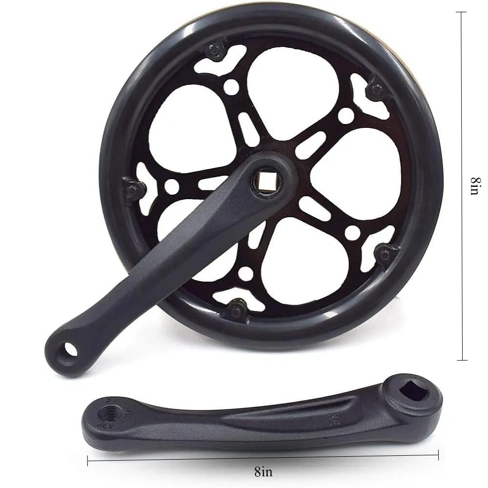 Durable Bike Crank Arm Set with Square Taper Spindle, Ideal for City Folding …