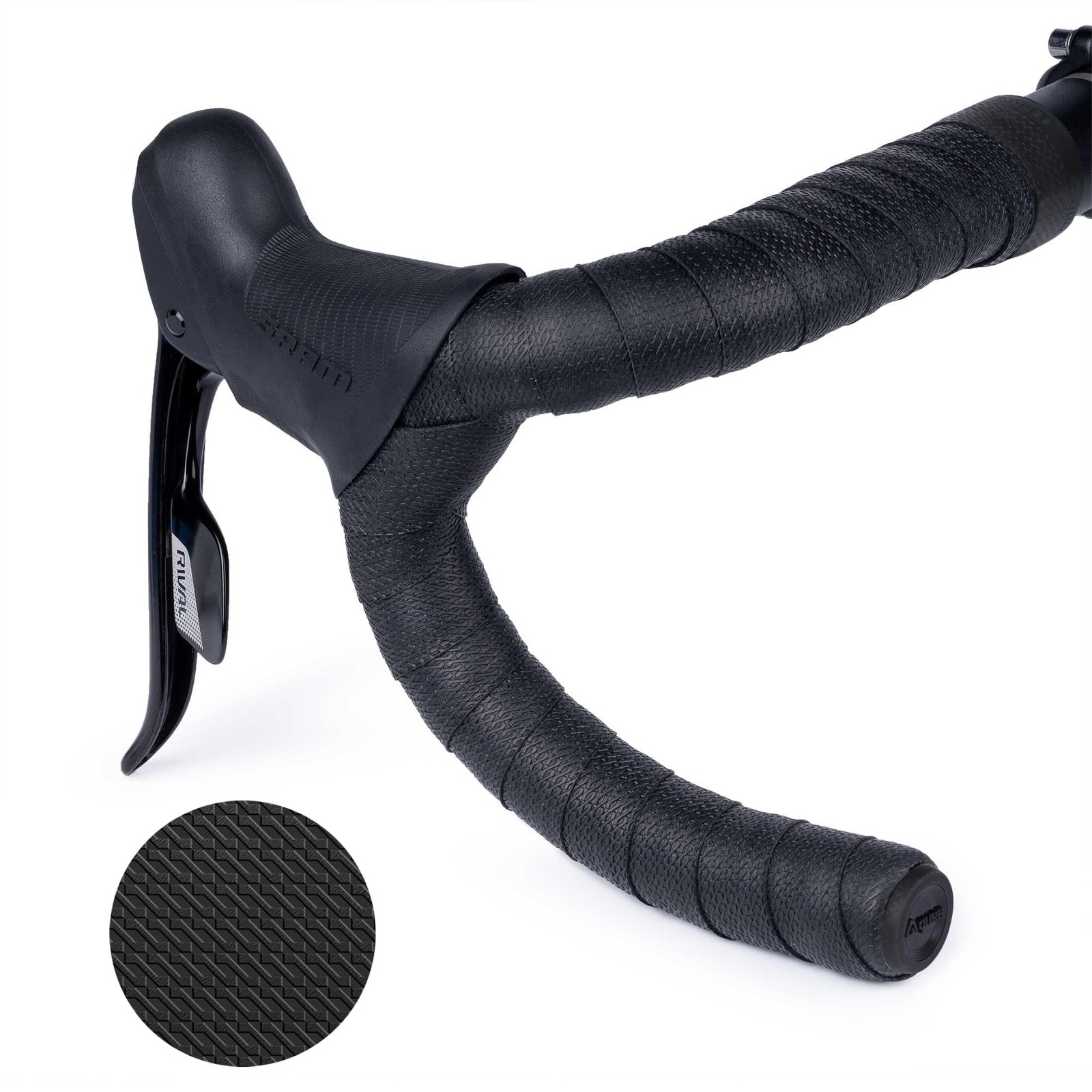 SL One Road Bike Handlebar Tape Premium PU Leather Microtex Structure with Sh…