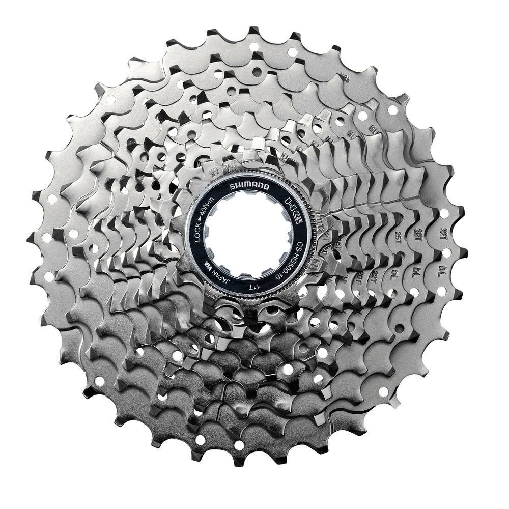 Shimano Tiagra CS-HG500 HyperGlide 10-Speed Road Cassette 11-25T Silver