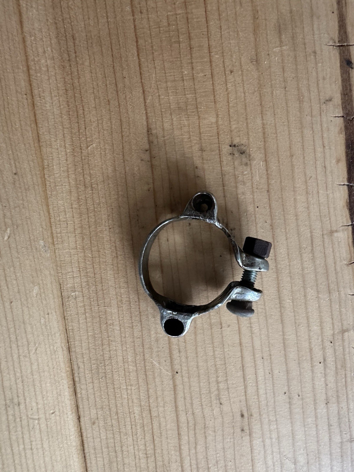 Vintage SunTour Downtube Shifter Cable Guide CLamp 28.6mm Silver Road Chrome