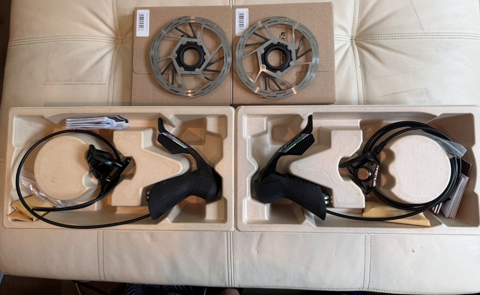 SRAM Force AXS HRD Shift Brake Set w/ Paceline X 160mm Rotors Hydraulic Disc