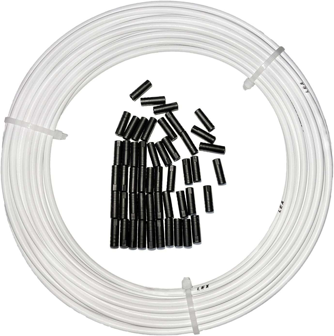 Lined Bicycle Bike Derailleur/Shift Cable Housing, 4Mm X 50Ft, Including 50 PCS