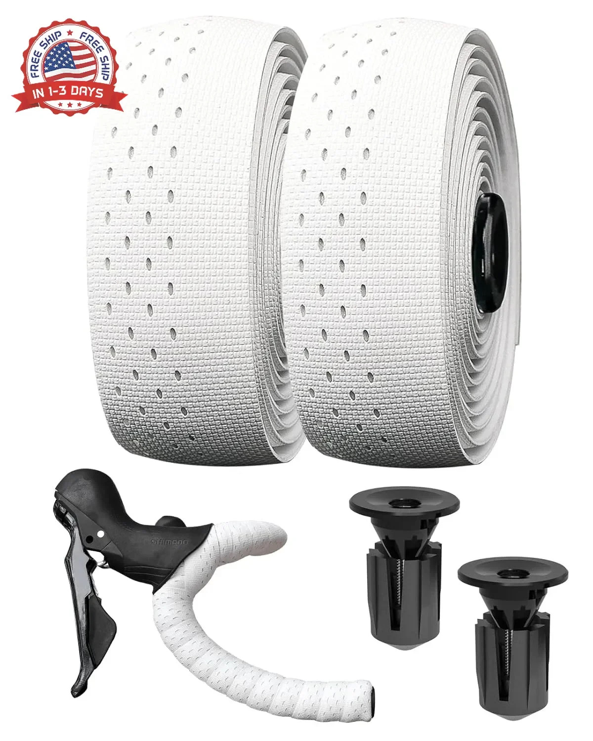 Bike Handlebar Tape for Road Bike, EVA Bicycle Handlebar Tape with Silicone Surf