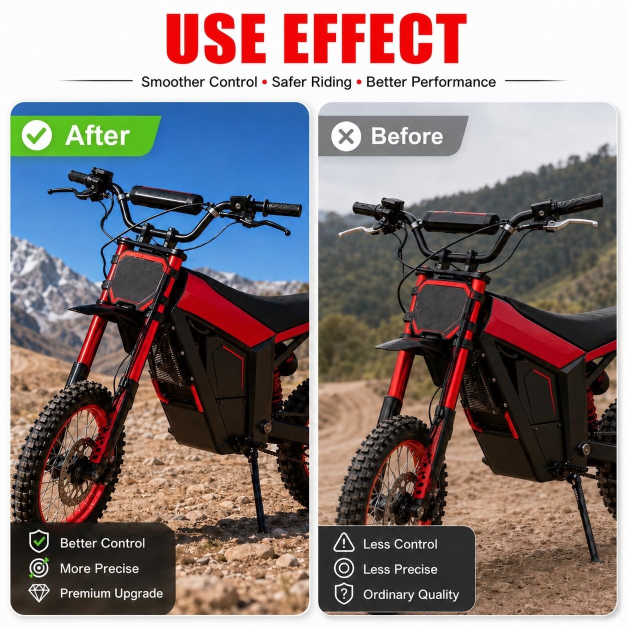 2Pcs Upgraded Brake Levers for Electric Dirt Bike, Durable Anti-Rust Clutch Hand