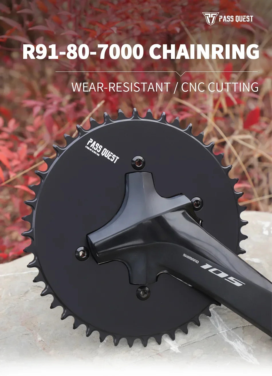 Narrow Wide Chainring for 110BCD 4 – Bolt AERO Compatible with 9/10/11/12 Speed