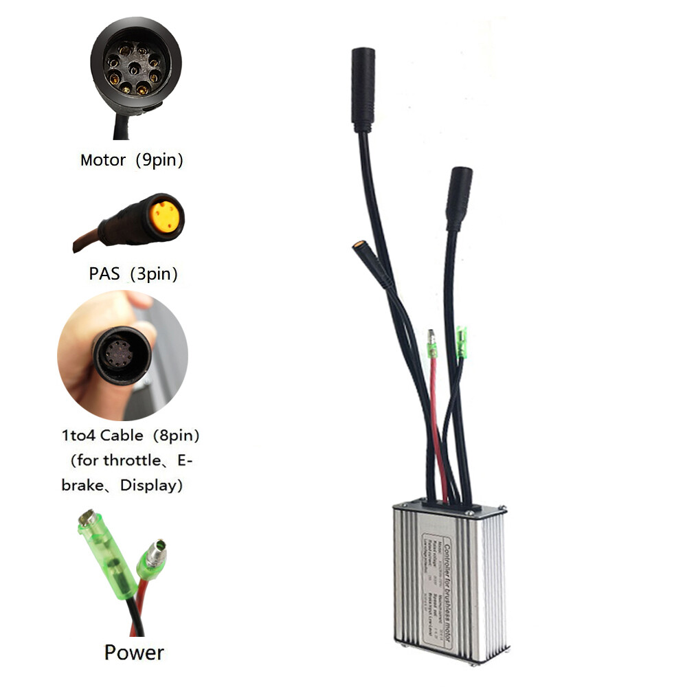 48V 36V 15A Controller For 250W 350W Brushless Motor Electric Bicycle Waterproof