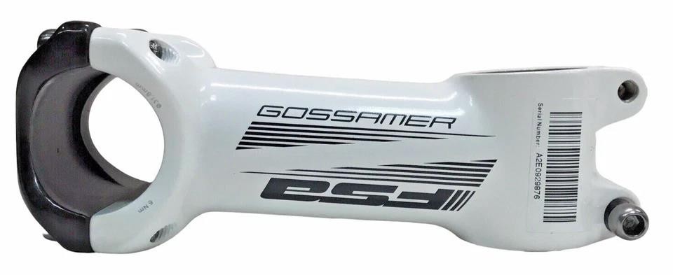 FSA Gossamer Pro Stem 100mm ±6° 31.8mm Carbon Faceplate White Alloy 161g