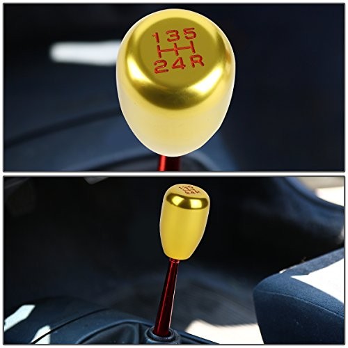 Type-R Aluminum Gold 5-Speed Shift Knob Type-R Indications