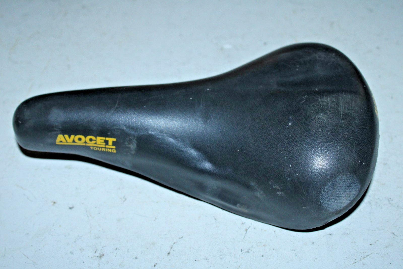 Vintage Avocet Touring Bike Saddle Black 260/150mm City Comfort Hybrid Commuter~