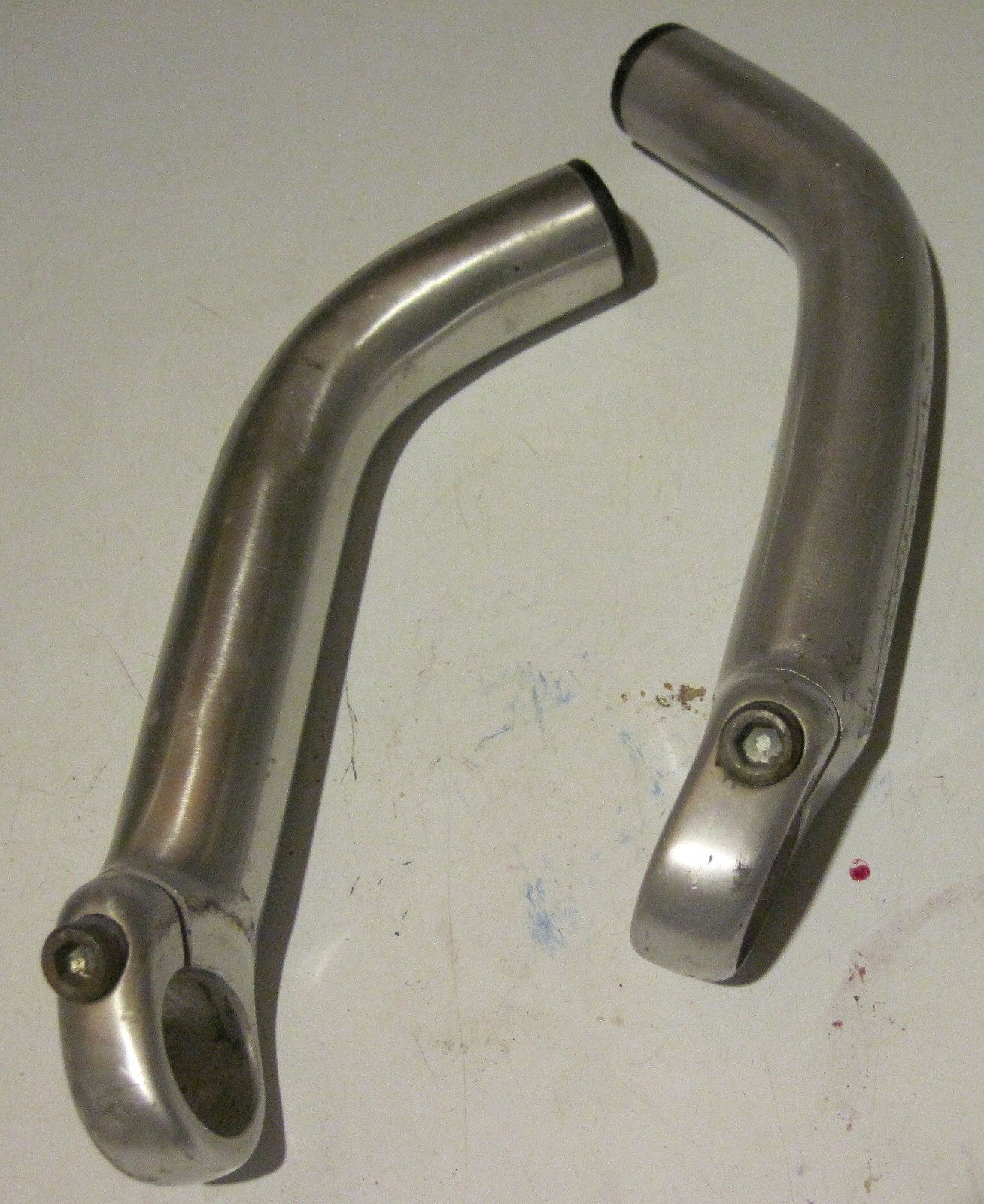 Vtg 90s Bar Ends MTB Ritchey Logic WCS Pro Handlebar Long Bend Curved Chrome 22