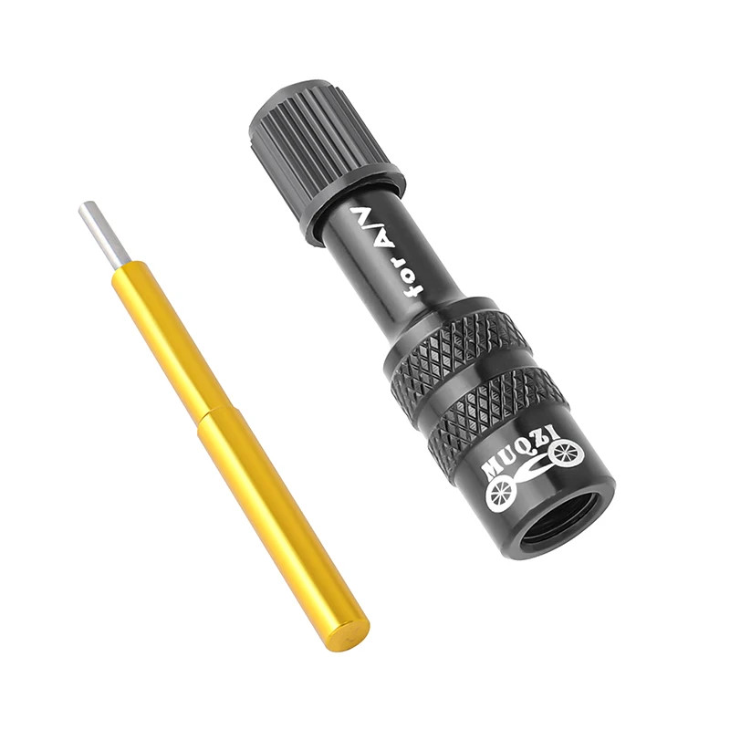 Bike Fork Schrader Valve Adapter MTB Road Bicycle Air Fork Pump Tool