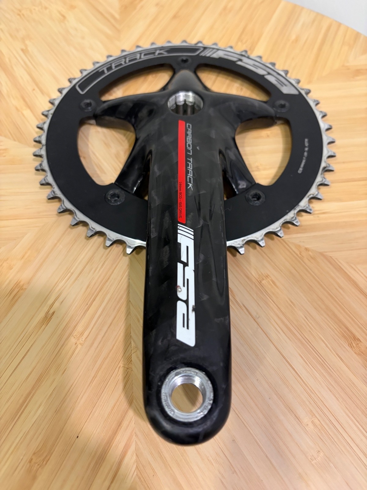 FSA Carbon Track Crankset 175mm 48T 144 BCD ISIS Fixed Gear Single Speed