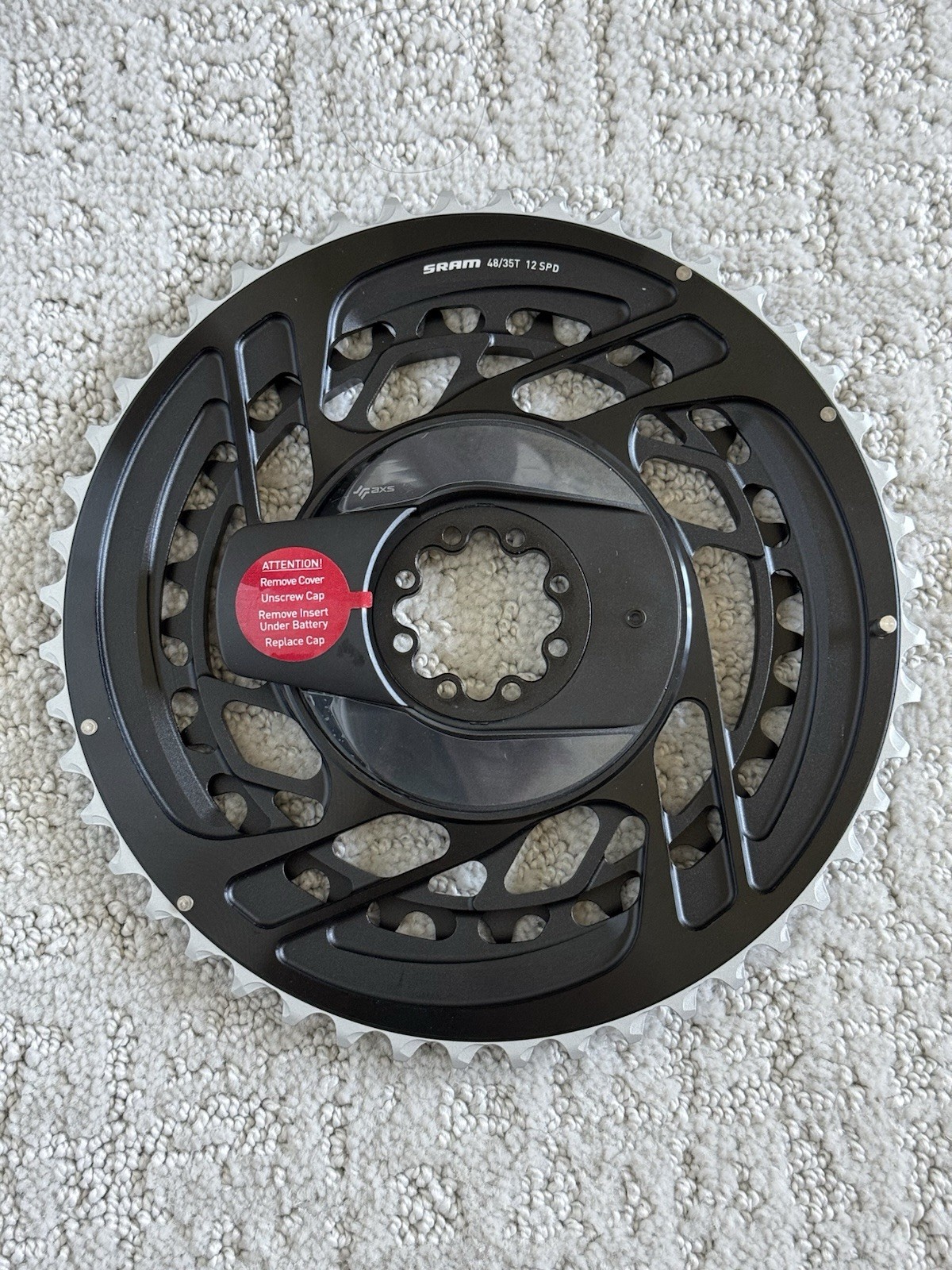 SRAM Force AXS D2 Quarq 48/35t 12-Speed 8-Bolt Power Meter Chainring