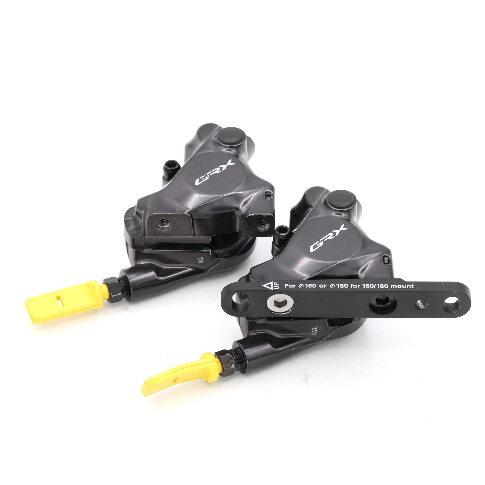 GRX BR-RX820 Hydraulic Disc Brake Calipers Pair Flat Mount w/ Adapter