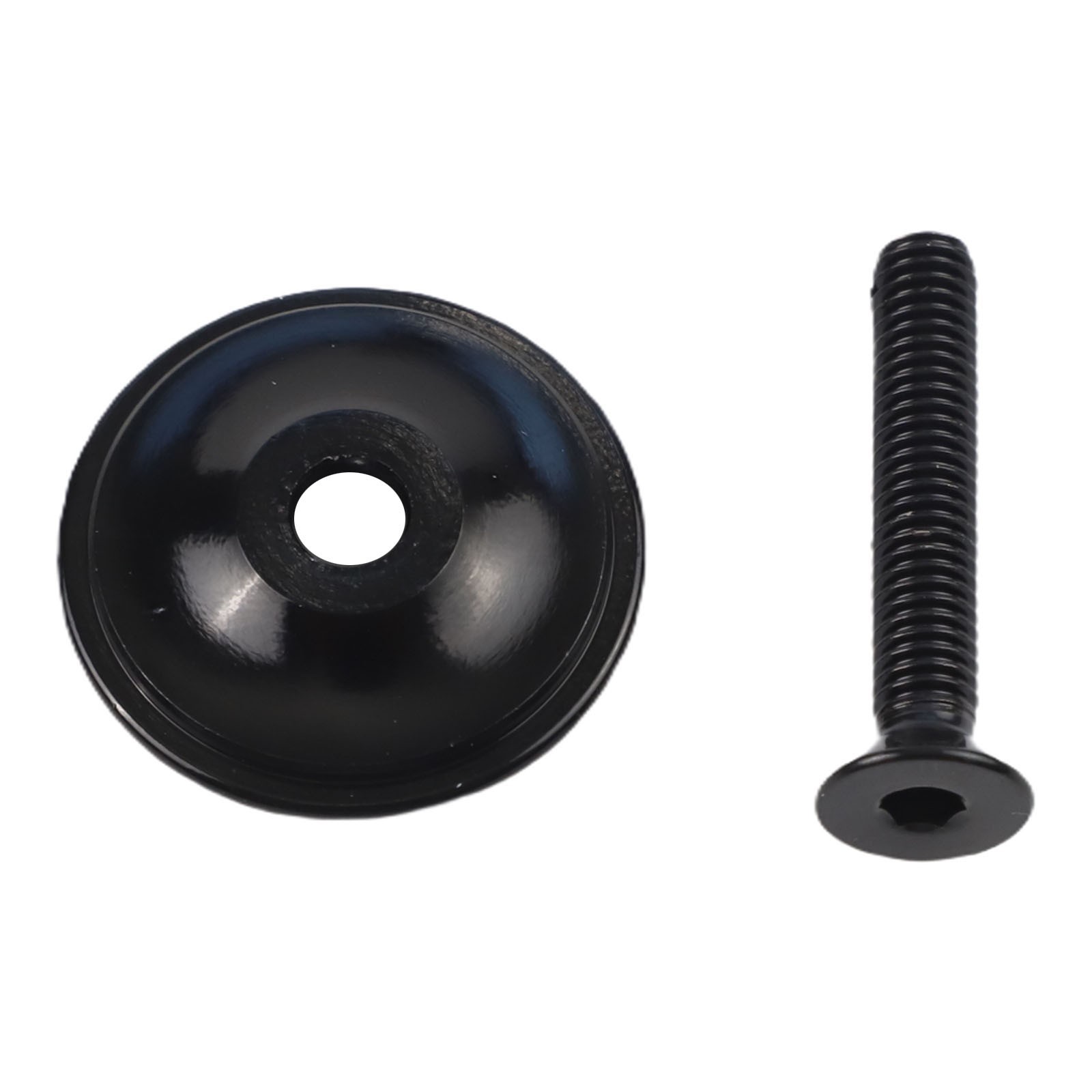 Aluminum Alloy Headset Cap with Stainless Steel Bolt for Modern Bicycle Designs