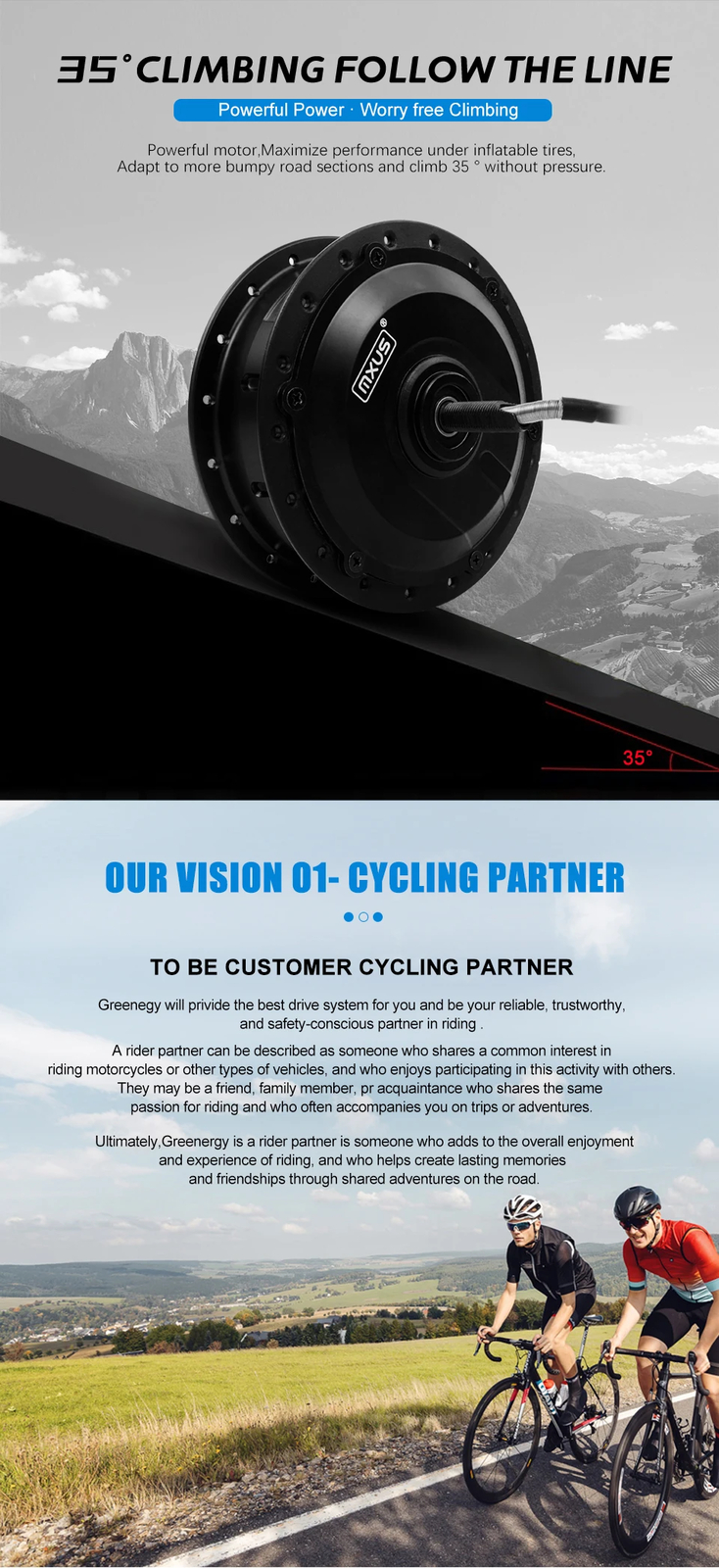 250W 350W 500W Mountain Ebike Brushless Gear Front Rear Hub Motor Conversion Kit