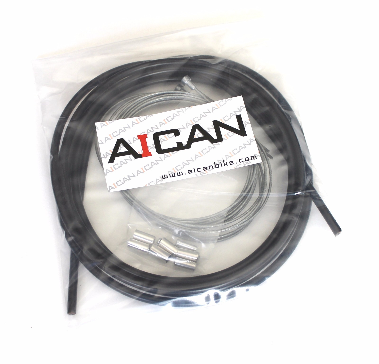 Aican Quality bicycle bike Road Brake cable housing set kit vs Jagwire, Black