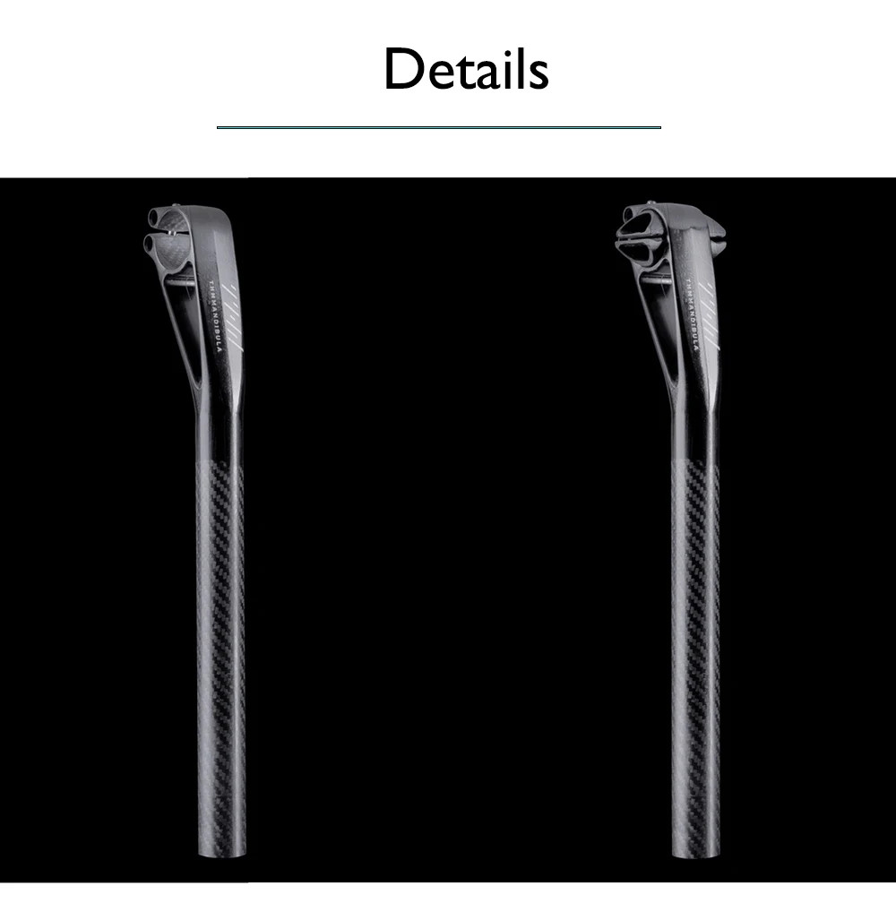 -0°/25° Fully Carbon Hollow Seat Tube Road Gravel Off-road MTB Bicycle Seatposts