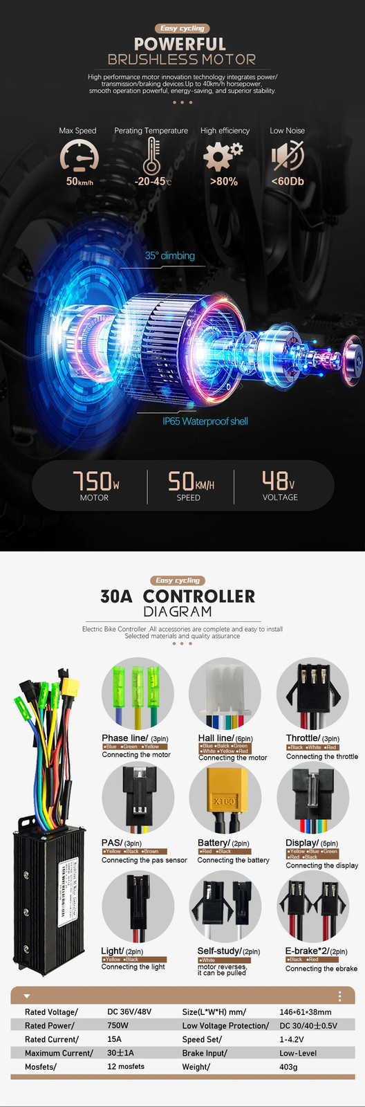 48V 750W 20/24/26×4.0er Fat Tire Rear Brushless Hub Motor Wheel for Snow E-bike