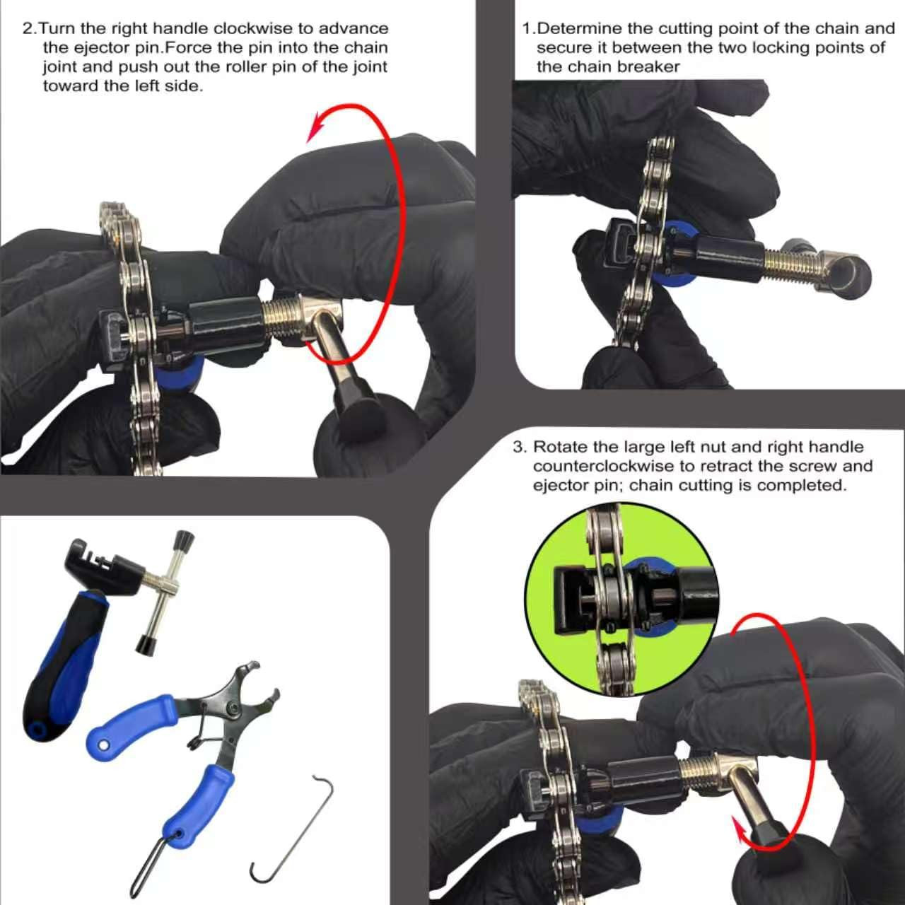 Bike Chain 6/7/8 Speed 126 Links, Chain Bike Replacement Kit with Bike Chain Too
