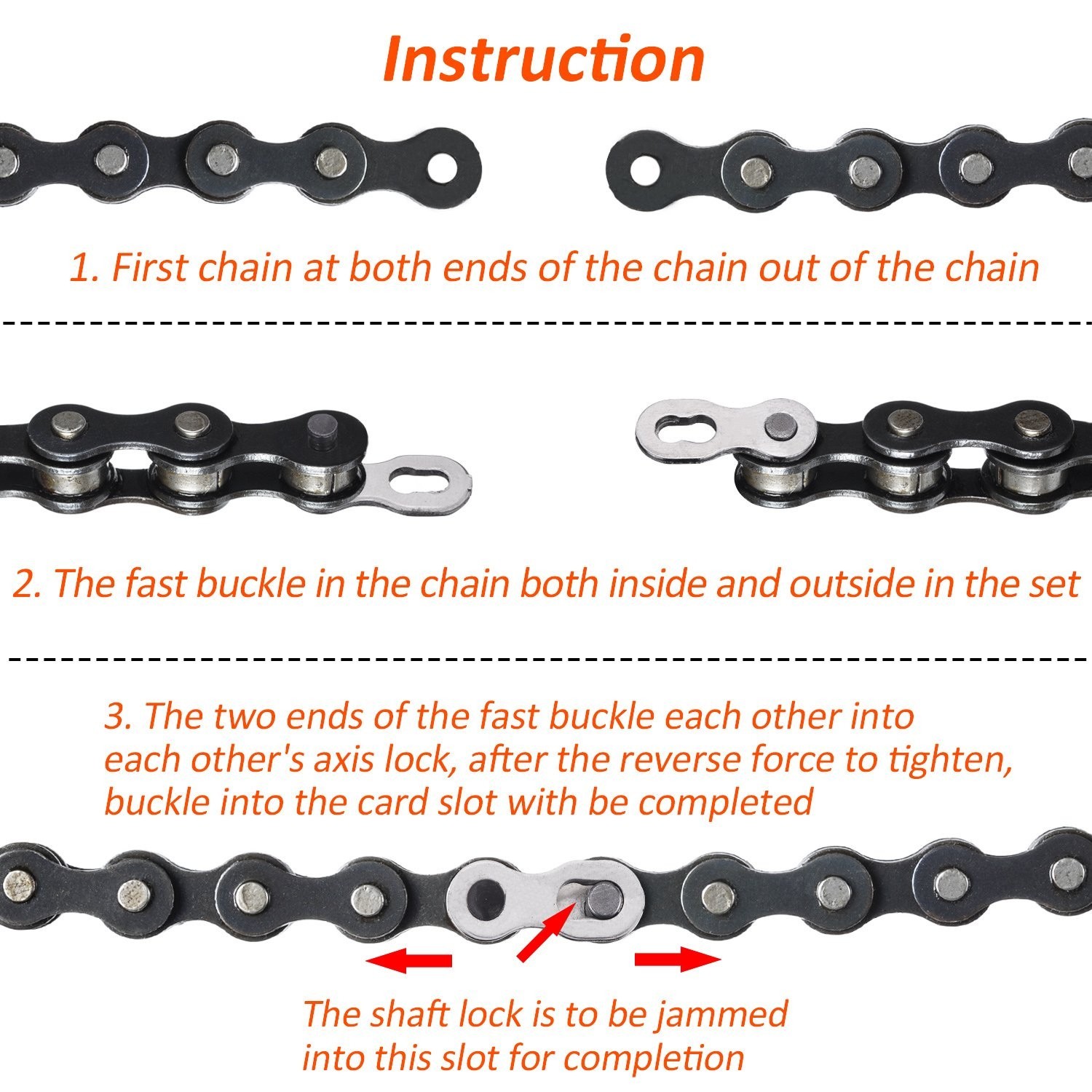 8 Pairs Stainless Steel Bicycle Missing Link – Master Link for 6-10 Speed Chains
