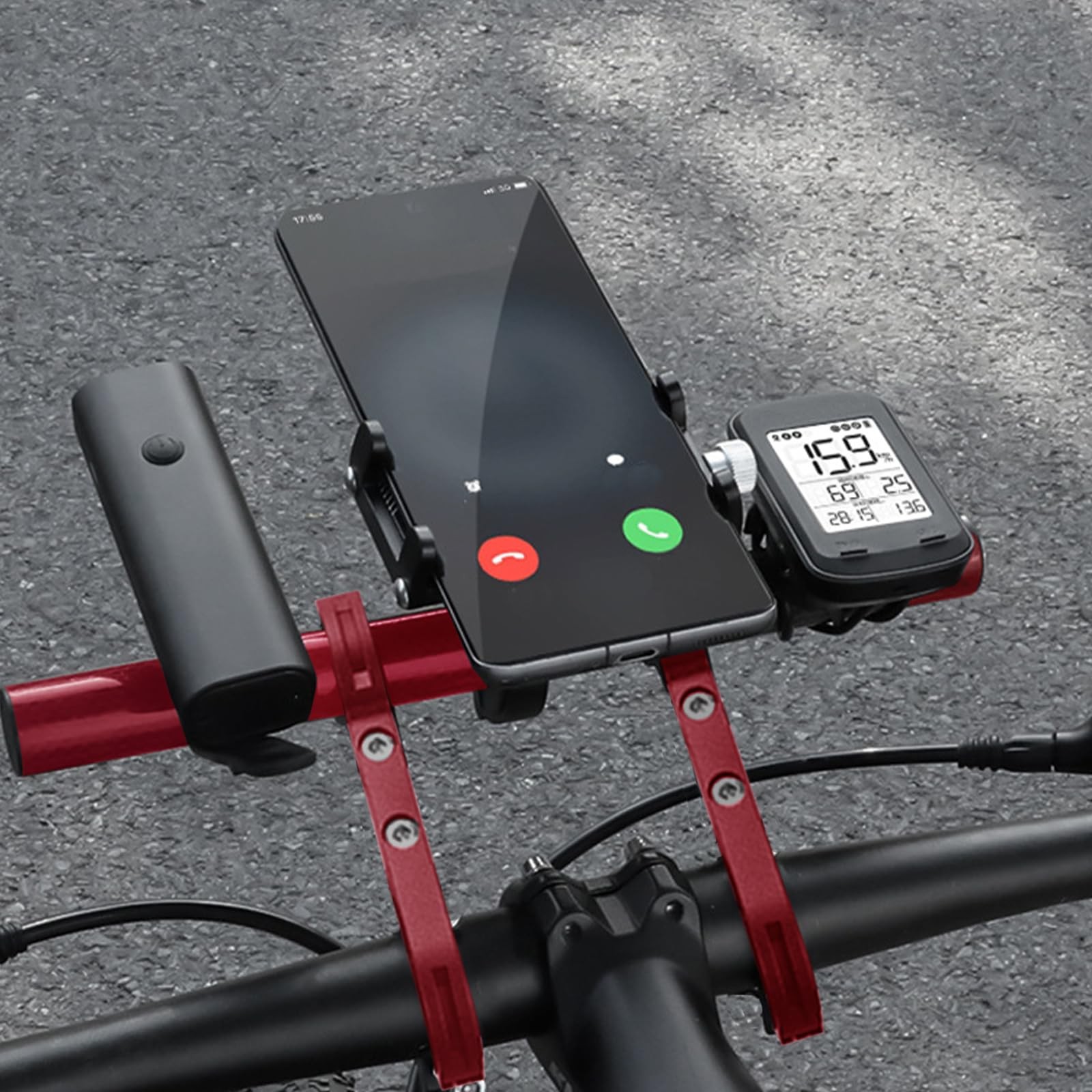 20cm Professional Handlebar Extension Frame Bike Extend Bracket Red