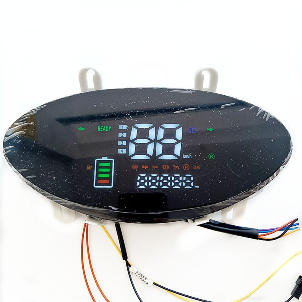 Electric Bike Scooter LCD Display Motor Speedometer Easy to Use (69 characters)
