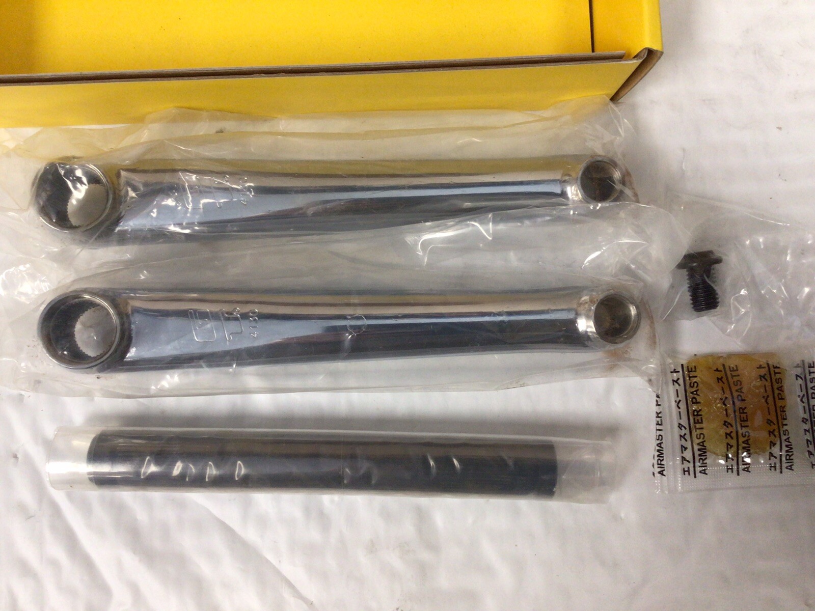 GT Power Series Polished Chromoly Crank Set Without Chainring 175mm 19mm