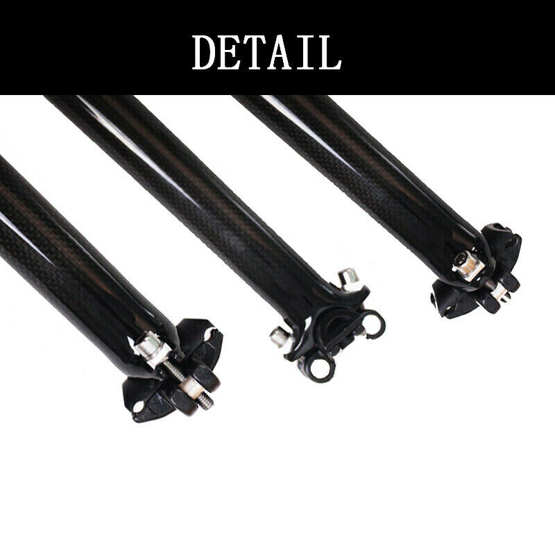 TOSEEK Carbon Fiber Seatpost 27.2/30.8/31.6mm Mountain Road Bike Seat Tube Clamp