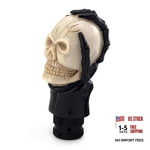 Skull Manual Car Knob Shifter – Auto Gear Shift Handle – Magic Skeleton Beige