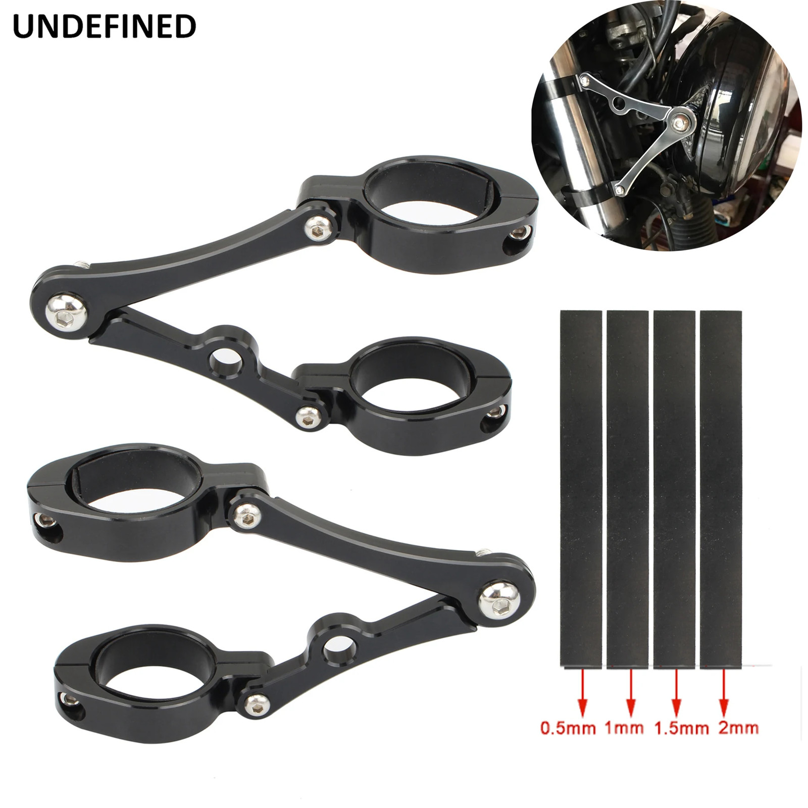 33mm 58mm Headlight Bracket Mount Clamp Fork Tube Light Holder 54mm 49mm 45mm