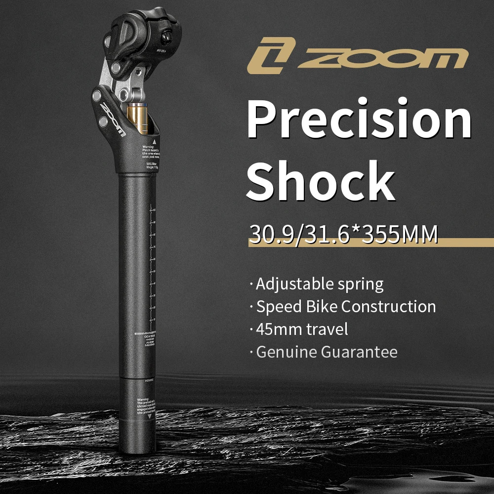 Suspension Seatpost 27.2/30.9/31.6mm 350mm MTB XC Off-road Bicycle Seat Tubes