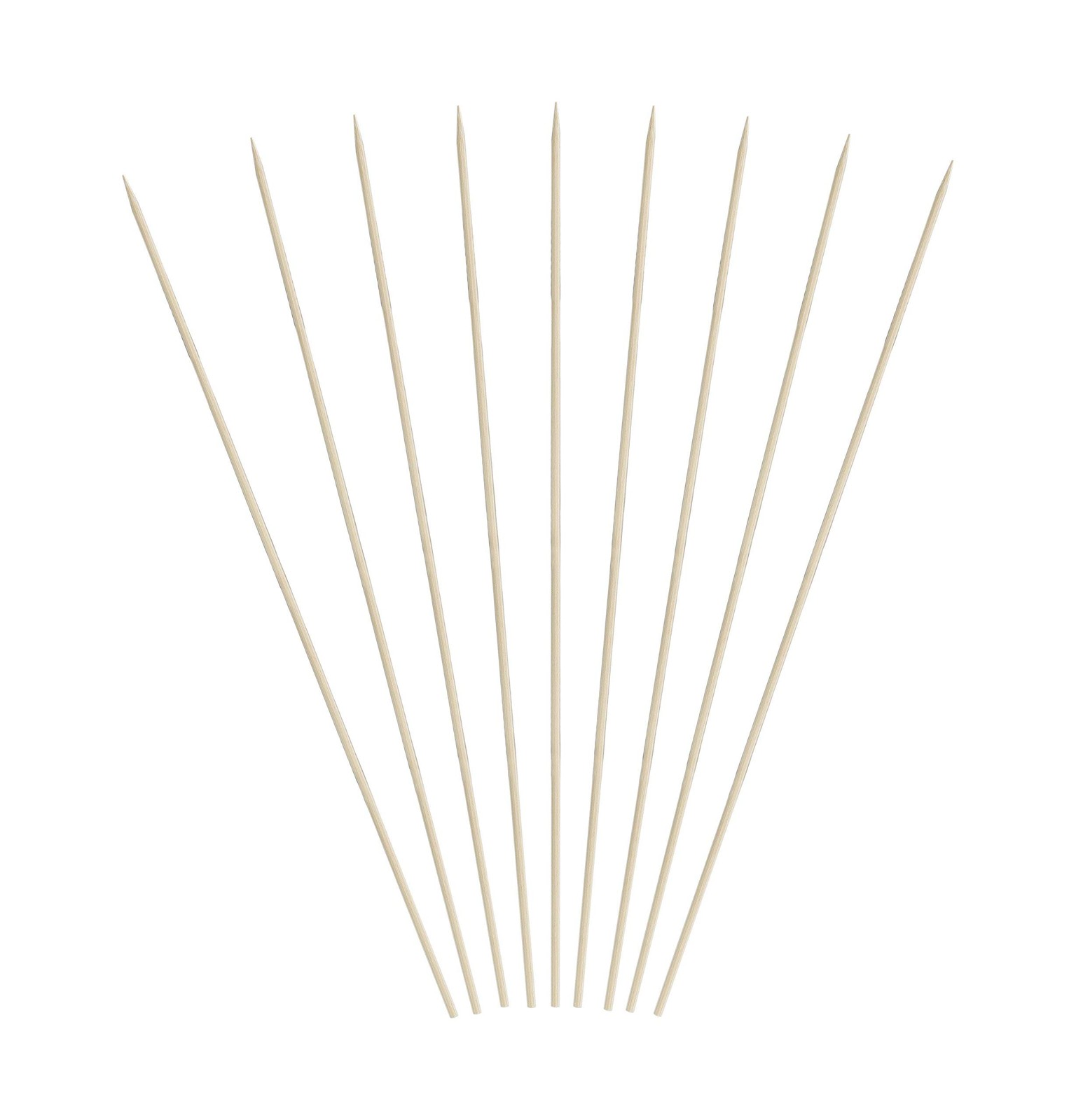 KingSeal Bamboo Wood Grilling Skewers 8″ x 2.5mm 16 Packs x 100 (1600 Count)