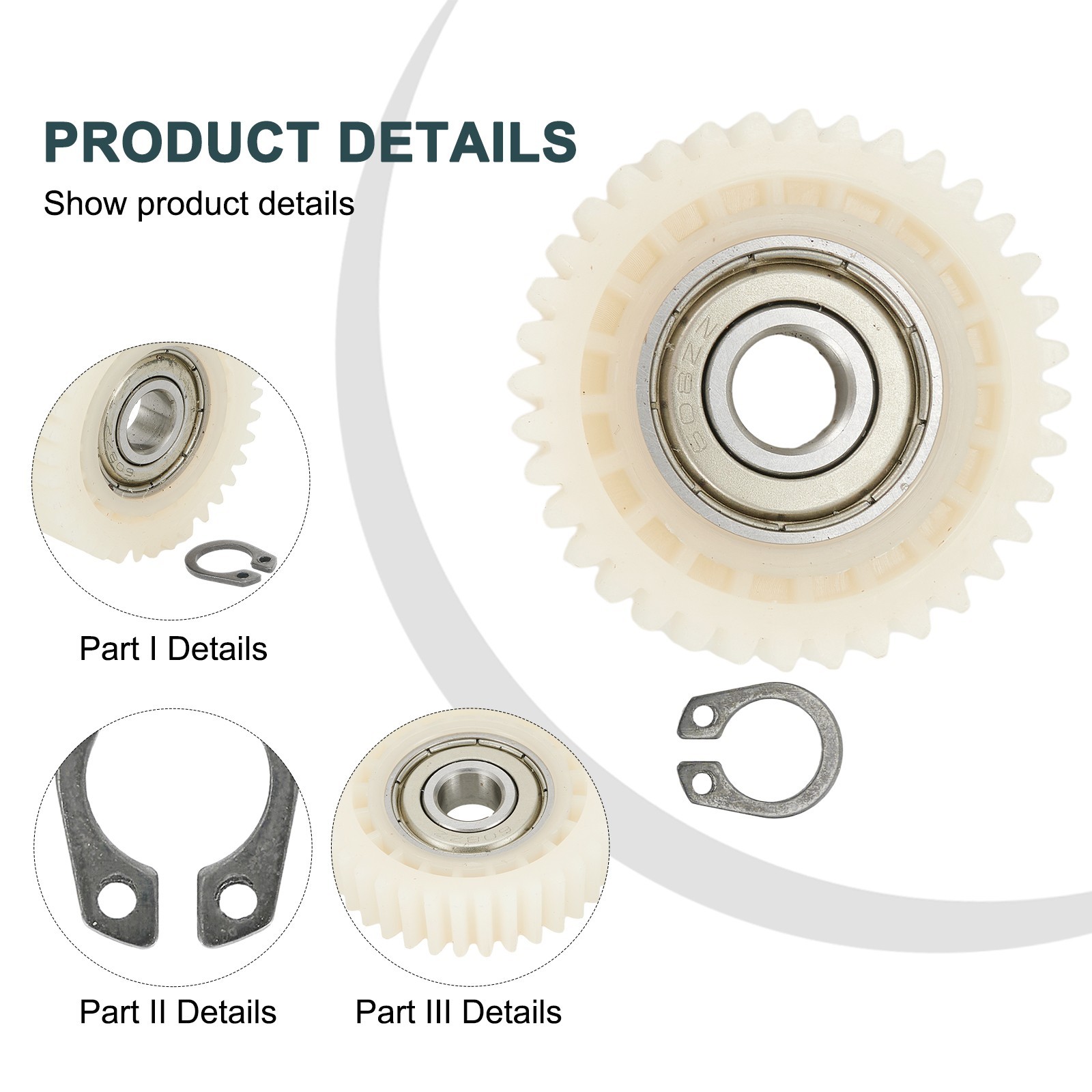 Planetary Gear Nylon Stainless Steel Wheel Hub With 608 Bearings 1pc New