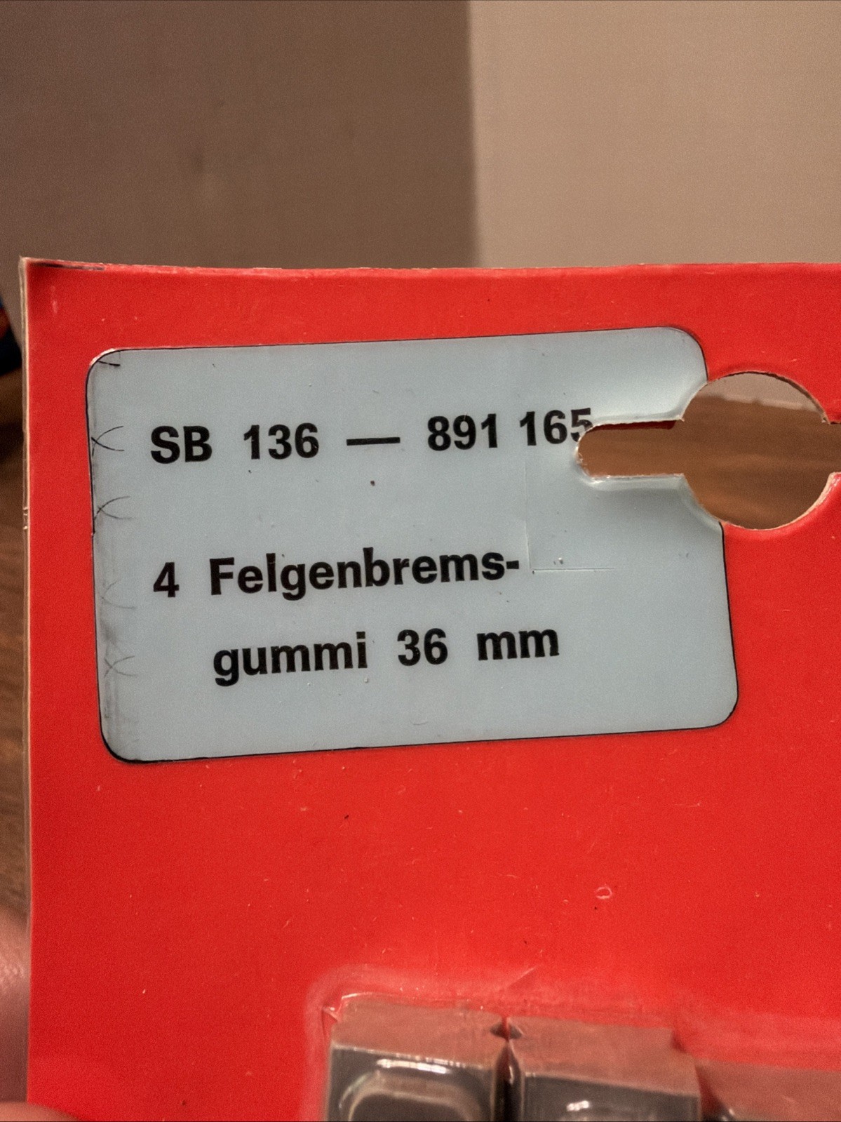 Vintage Weinmann Brev Wertkauf 36mm Replacement Pad Inserts Germany NOS